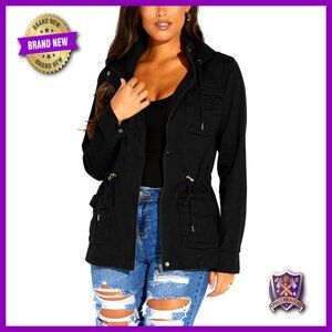 Oversized Camo Shacket Retro Y2K Chic Cropped Denim Jacket with Pockets